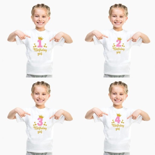 Maglietta da compleanno per ragazze B1502