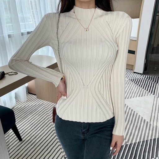 Maglione a collo alto da donna G373