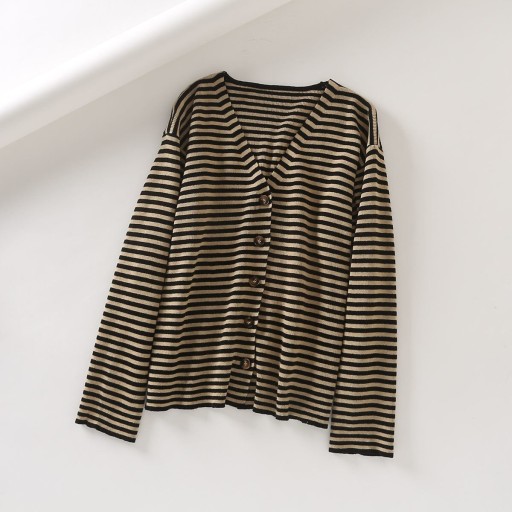 Maglione a righe da donna G389