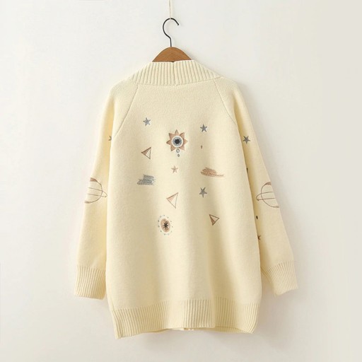 Maglione da Donna con Bottoni e Tasche A2331