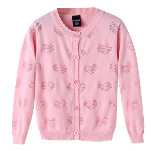 Maglione da ragazza con bottoni L597