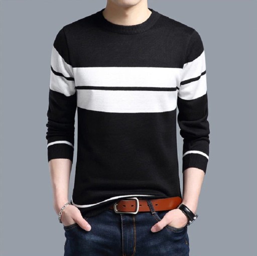 Maglione da Uomo a Righe F207