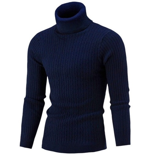Maglione da uomo con colletto alto F169