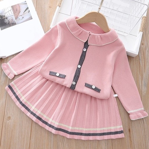 Maglione e gonna per ragazze L1215