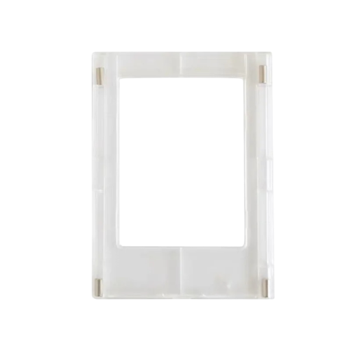 Magneettinen Polaroid-valokuvakehys 8,8 x 6,3 cm Pieni akryylinen valokuvakorttikehys Läpinäkyvä minivalokuvakehys pöydälle