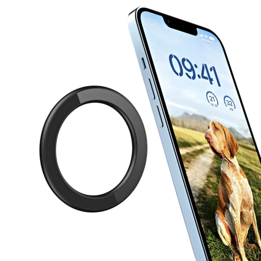 Mágneses gyűrűtartó MagSafe-hez, 58 mm átmérőjű, fémgyűrű vezeték nélküli töltéshez, öntapadós telefontartó iPhone kiegészítőkhöz