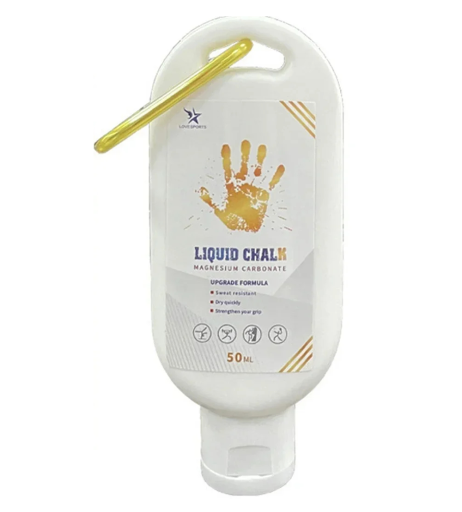 Magnésio líquido 50 ml Magnésio líquido branco contra escorregamento para musculação, levantamento de peso, ginástica e escalada Suplemento de fitness