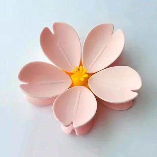 Magnet floare de sakura 9×8,8×2,5 cm material PP cu magnet puternic clips roz Rose pentru închiderea alimentelor și decorare pe frigider