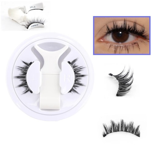 Magnetic Artificial Eyelashes LZ06 1 Pair Waterproof Reusable Eyelashes Easy Application No Glue Natural Volume and Curl