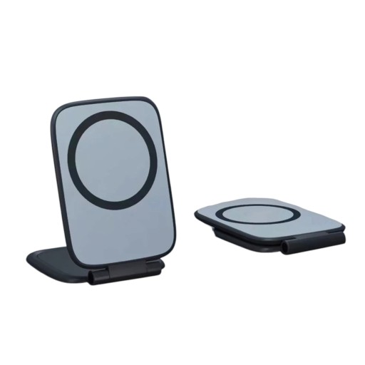 Magnetic Car Phone Holder Compatible with MagSafe Extra Thin 3.5 mm Foldable 270 Degrees Grey-Black For Dashboard and Travel
