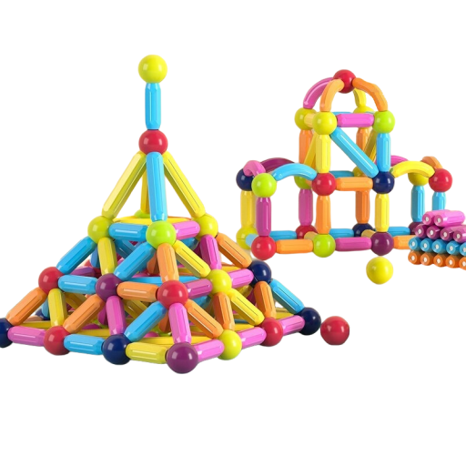 Magnetic Construction Set with Box 147 Pieces