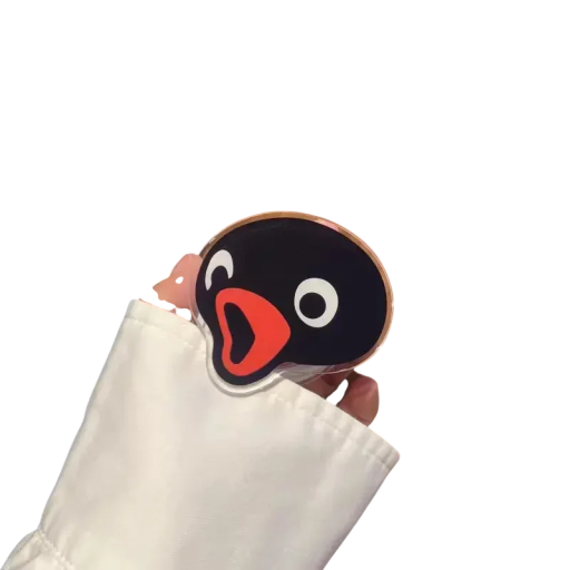 Magnetic Phone Holder for iPhone 12–16 Universal Magnetic Mobile Holder with Black Penguin Head Design