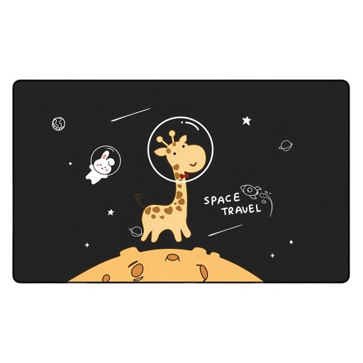 Magnetic Sunshade for Car Rear Window 78x50 cm UV Protection Folding Thermal Shield Giraffe in Space Window Cover for Children and Babies