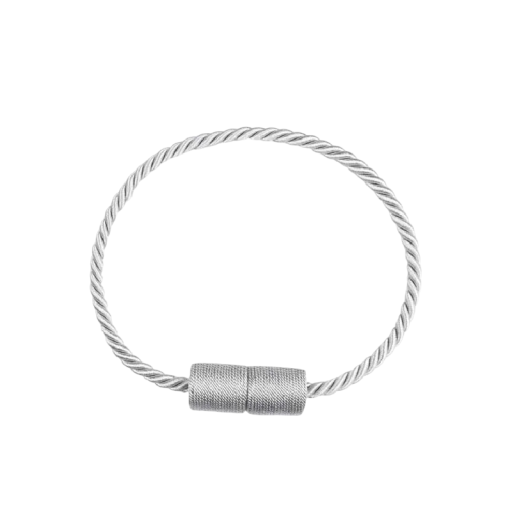 Magnetická spona na záclony s krouceným lankem 48 cm polyester a magnet úvaz pro uchycení závěsů a záclon doma