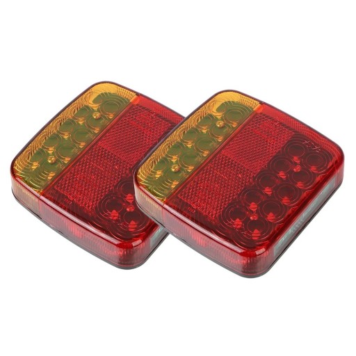 Magnetické bezdrátové LED zadní světlo pro přívěs karavan nákladní automobil 12–24V IP65 Brzdové směrové osvětlení SPZ Reflektor 5 funkcí