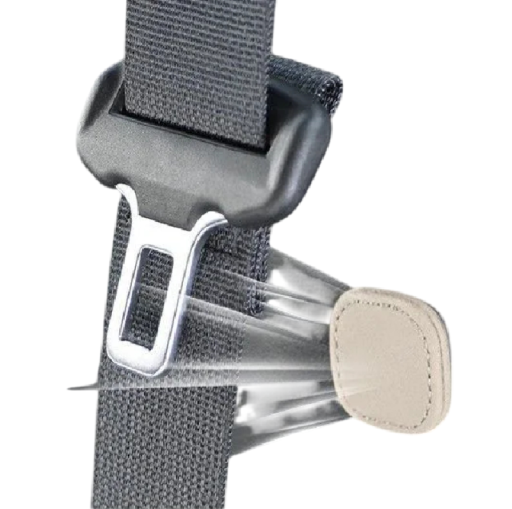 Magnetické klipy na bezpečnostní pás do auta nastavitelné přísavné 4 × 4 cm semišový povrch stabilizátor držák autopásu