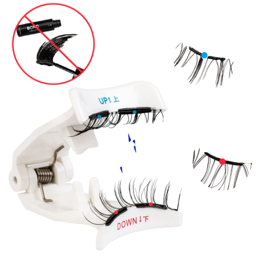 Magnetické umelé riasy sada M18 7–14 mm 1 pár Opakovane použiteľné magnetické riasy s aplikátorom Prírodný objem jednoduchá aplikácia