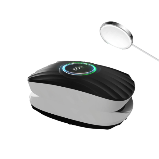 Magneticky dobíjací prstový pulzný oxymeter LED SpO2 monitor saturácie kyslíka a srdcovej frekvencie čiernobiely digitálny pre domáce použitie