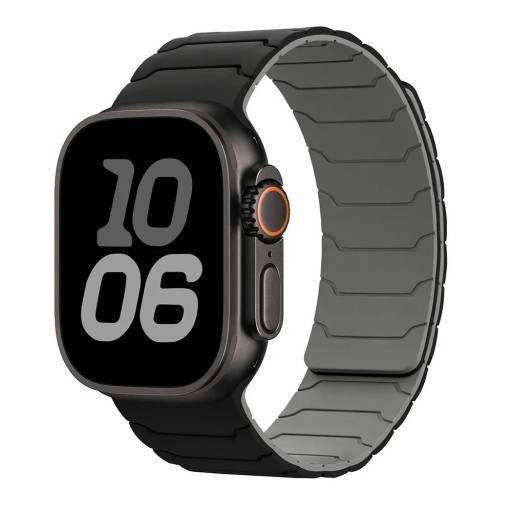 Magnetický silikonový remienok pre Apple Watch Series 11 42 mm Nastaviteľný pás s magnetickým zapínaním mäkký pohodlný remienok pre každodenné nosenie