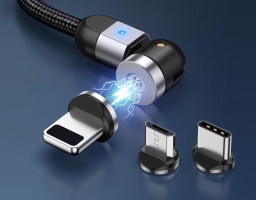 Magnetický USB nabíjecí kabel s konektorem