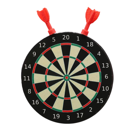 Magnetisch dartbord met pijlen mini 5 cm bord 1,5 cm pijlen van plastic met magneet kleurrijke uitvoering decoratie voor de koelkast en metalen oppervlakken