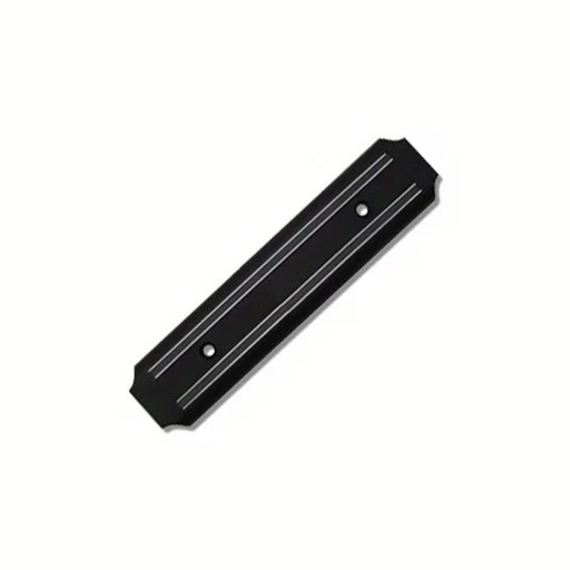 Magnetische messenhouder 20 x 4,8 cm Korte wandhouder voor messen en gereedschap Kunststof met magnetische strips Zwart Voor kleine keukens