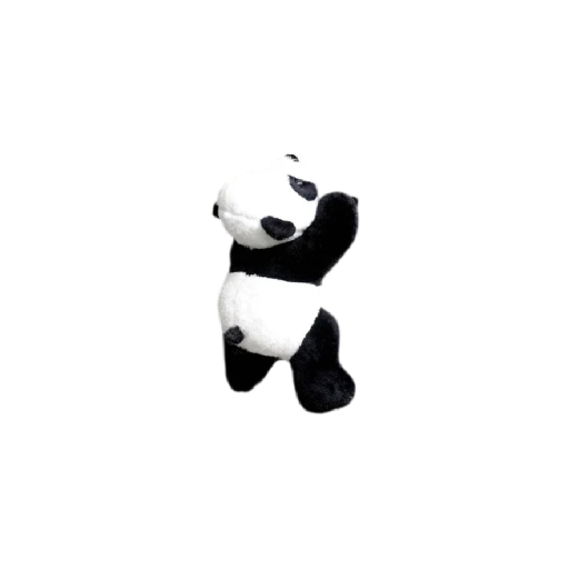 Magnetische pluche panda 9×9 cm zachte textieldecoratie zwart-wit met magneet voor de koelkast huishouden kantoor