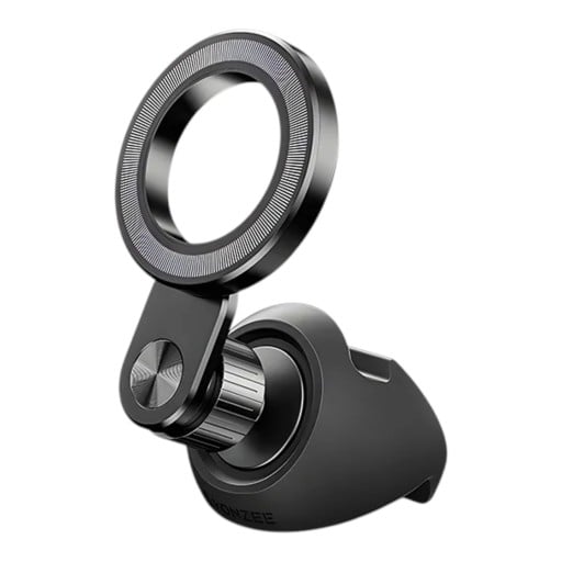 Magnetischer Handyhalter für das Auto Kompatibel mit MagSafe 360-Grad drehbar Zinklegierung und Silikon Schwarz Für das Armaturenbrett