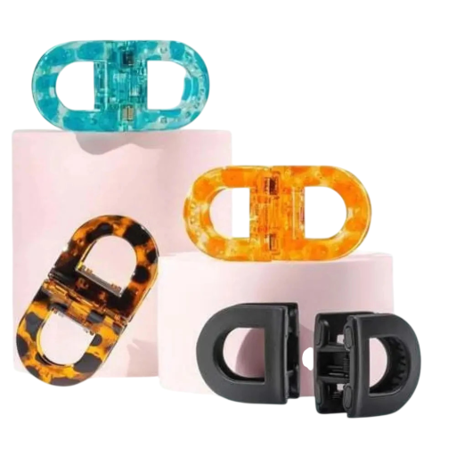 Magnetisk hårklämma 7,5 × 3 cm Stark hållning Antisklipp Professionell frisörklämma för styling och avdelning av hår