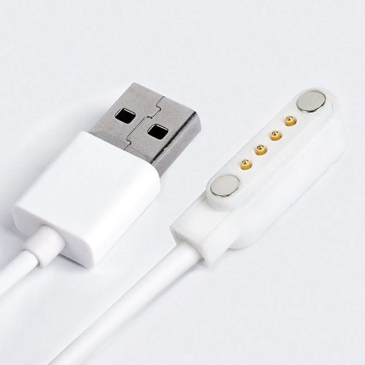 Magnetisk USB-opladerkabel til Smart Watch 4-benet 60 cm