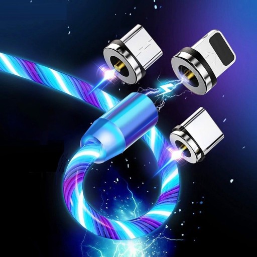 Magnetisk USB-opladningskabel med lys K467