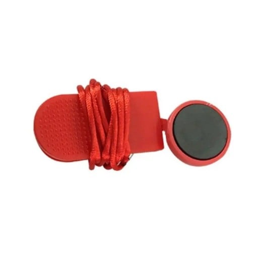 Magnetyczny klucz bezpieczeństwa do bieżni awaryjnego zatrzymania ok. 3 cm ABS plastik czerwony element zamienny do urządzeń fitness