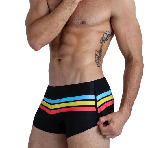 Maillots de bain rayés pour hommes F903