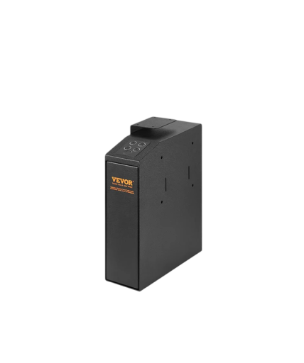 Maletero para pistola con apertura automática 1 pistola 12,59×10,03×3,74 in acero Q235 caja de seguridad negra para almacenamiento