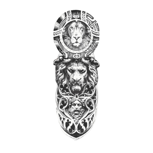 Manche de tatouage temporaire animaux