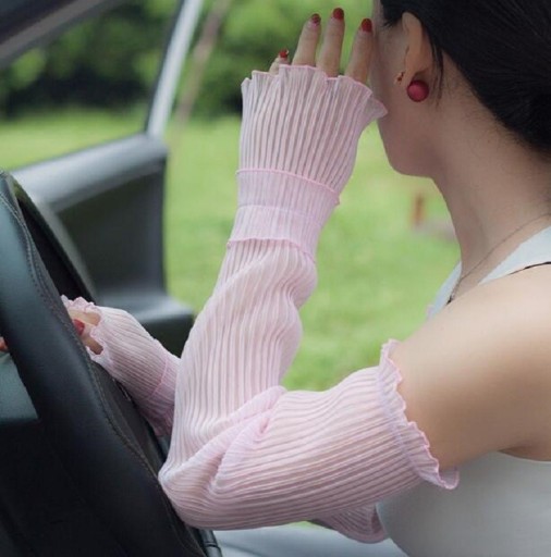 Manchons pour femmes avec volants