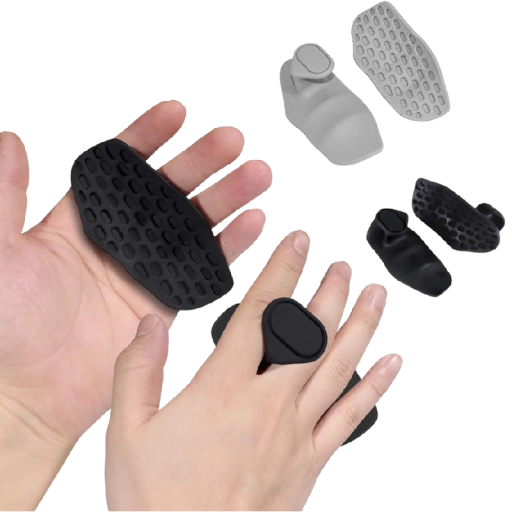 Mango antideslizante para levantamiento de pesas 9,1 × 4,3 cm protector ergonómico de goma para el entrenamiento