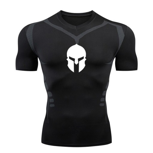 Mannen compressie t-shirt F1806