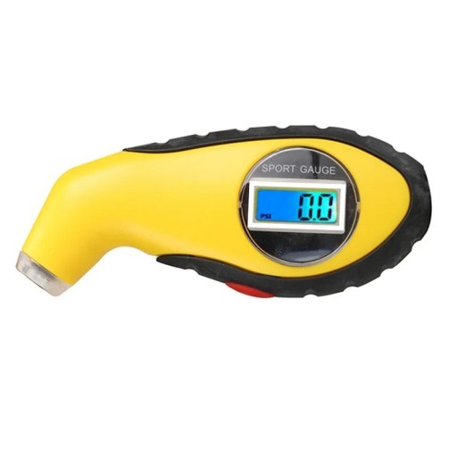 Manómetro digital electrónico de presión de neumáticos con pantalla LCD para coche y motocicleta, 5-100 PSI, 0,35-7 Bar