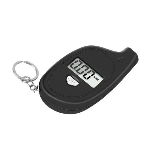 Manómetro digital para neumáticos 6,1x3,4x1,1 cm Manómetro con pantalla LCD Alarma de seguridad para coche y moto Monitor de presión portátil
