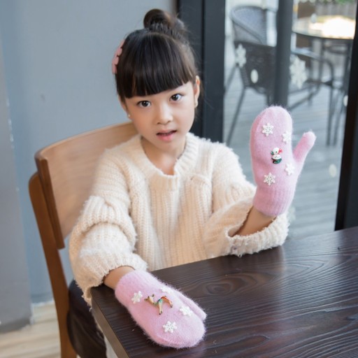 Manoplas de invierno para niños con motivos navideños J1250