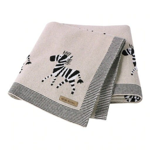 Manta para crianças com zebra