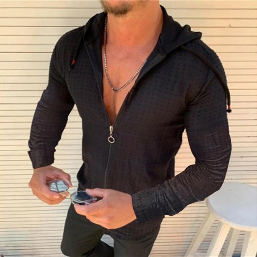 Manteau à zip pour homme F151