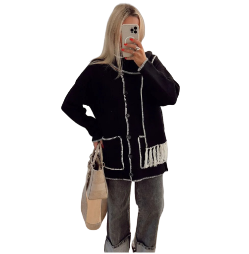 Manteau d'automne pour femmes avec écharpe