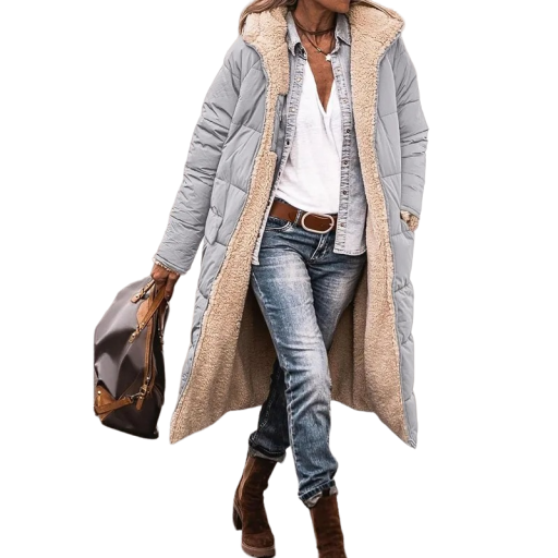 Manteau d'hiver pour femme avec fourrure