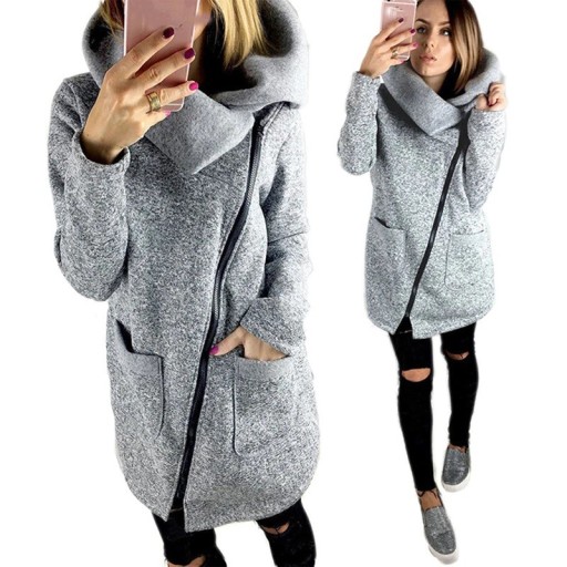 Manteau de mode pour femme avec col J1214