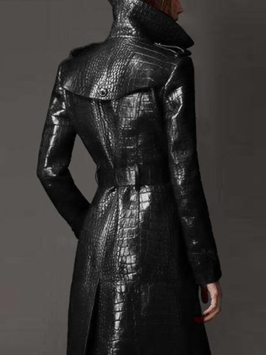 Manteau en cuir pour femme P1944