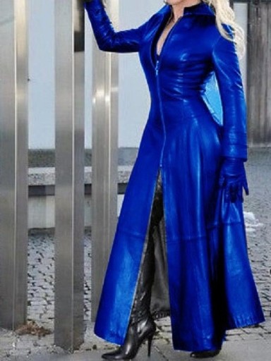 Manteau en cuir pour femme P2382