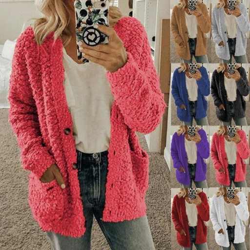Manteau en fausse fourrure pour femme P1651