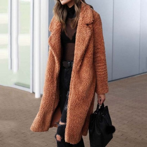 Manteau en fausse fourrure pour femmes P1397